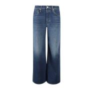 Mother Roller Sneak Jeans Blue, Dam