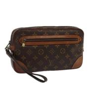 Louis Vuitton Vintage Pre-owned Canvas kuvertvskor Brown, Dam