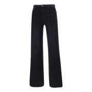 7 For All Mankind Svarta Jeans Black, Dam