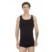 Bikkembergs Herr Stretch Bomull Tank Top med Logo Skulderkudde Black, ...