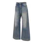 Diesel Vintage Wide Leg Jeans Blå Blue, Dam