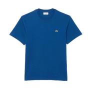 Lacoste Blå Bomull Herr T-shirt Blue, Herr