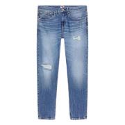 Tommy Hilfiger Distressed Slim Fit Denim Jeans Blue, Herr