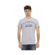 Trussardi Casual Gr Bomullsblandning T-shirt Gray, Herr