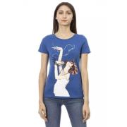 Trussardi Elegant blå kortärmad tee Blue, Dam