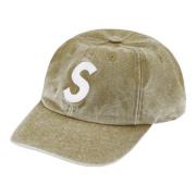 Supreme Canvas S Logo 6-Panel Keps Oliv Green, Dam