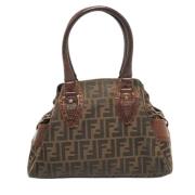 Fendi Vintage Pre-owned Canvas fendi-vskor Brown, Dam