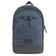 Coach Pre-owned Pre-owned Tyg ryggsckar Blue, Dam