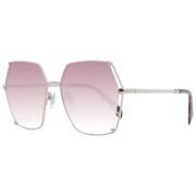 Police Rosa Fyrkantiga Solglasögon Gradient Brun Pink, Unisex