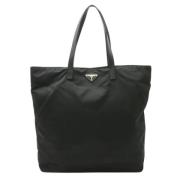 Prada Vintage Pre-owned Tyg totevskor Black, Dam