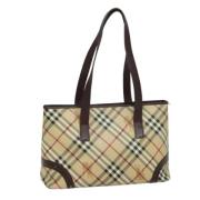 Burberry Vintage Pre-owned Laeder totevskor Beige, Dam