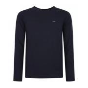 Calvin Klein Herr Stretch Slim Fit Långärmad T-shirt Blue, Herr