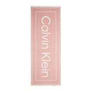 Calvin Klein Dam Logo Print Halsduk Pink, Dam