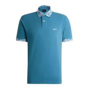 Hugo Boss Ocean Detaljerad Polo Blue, Herr