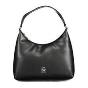 Tommy Hilfiger Black Polyurethane Handbag Black, Dam