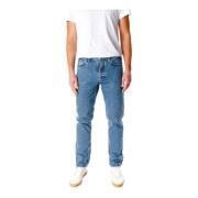 Nudie Jeans Tapered Fit Denim Jeans Blue, Herr