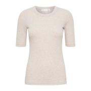 InWear DagnalW Melange T-Shirt - Stilren och Beige, Dam