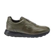 Testoni Urban Slip-On Sneaker med Ikonisk T-Patch Green, Herr