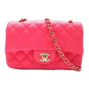 Chanel Vintage Pre-owned Laeder chanel-vskor Pink, Dam