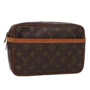 Louis Vuitton Vintage Pre-owned Canvas kuvertvskor Brown, Dam