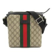 Gucci Vintage Pre-owned Belagd canvas gucci-vskor Beige, Dam