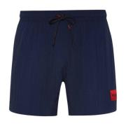 Hugo Boss Snabbtorkande herr badshorts Blue, Herr