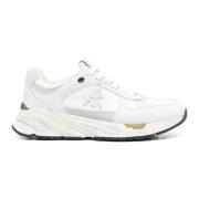 Premiata Vita och gråa lädersneakers White, Dam