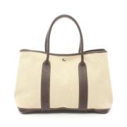 Hermès Vintage Pre-owned Tyg handvskor Beige, Dam