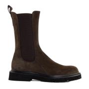 Guglielmo Rotta Brun Mocka Ankelboot Elastiska Insatser Brown, Dam