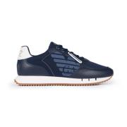 Emporio Armani EA7 Stiliga herrsportskor Blue, Herr