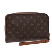 Louis Vuitton Vintage Pre-owned Canvas kuvertvskor Brown, Dam