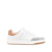 Saint Laurent Sl/61 sneakers in smooth leather and suede White, Dam