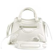 Balenciaga Vintage Pre-owned Laeder handvskor White, Dam