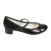 Repetto Svarta platta skor Elegant stil Black, Dam