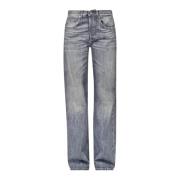 Dondup Stiliga Denim Jeans Gray, Dam