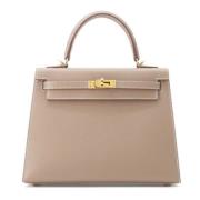 Hermès Vintage Pre-owned Laeder handvskor Beige, Dam