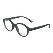 Emporio Armani Runda acetatbågeglasögon Green, Unisex