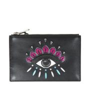 Kenzo Ögon Clutch Väska i Rosa Black, Dam