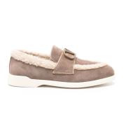 Valentino Bruna Mockaloafers med VLogo Signature Brown, Dam