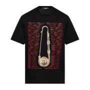 Versace T-shirt med tryck Black, Herr