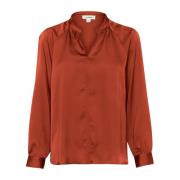 Soaked in Luxury Elegant Siloana Blouse i Russet Brown Brown, Dam