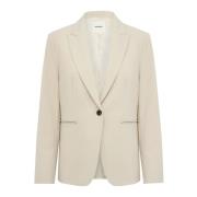 Soaked in Luxury Kort Blazer Jacka Havre Beige, Dam