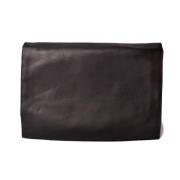 Celine Vintage Pre-owned Laeder kuvertvskor Black, Dam