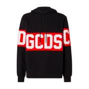 Gcds Långärmad Logohoodie Black, Herr