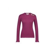 Fabienne Chapot Randig Pullover Tröja Pink, Dam