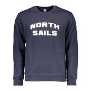 North Sails Blå Långärmad Crewneck Sweatshirt Blue, Herr