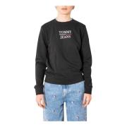 Tommy Hilfiger Svart Bomulls Sweatshirt Långärmad Black, Dam