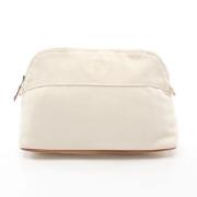 Hermès Vintage Pre-owned Canvas handvskor White, Dam