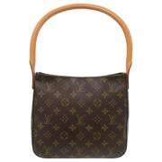 Louis Vuitton Vintage Pre-owned Tyg louis-vuitton-vskor Brown, Dam