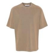 Acne Studios Brun Logo Bomull T-shirt Brown, Herr